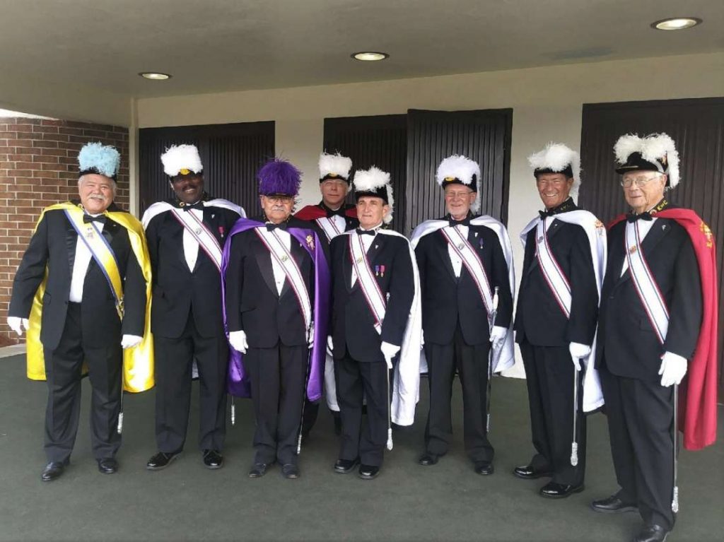 knights of columbus in their regalia