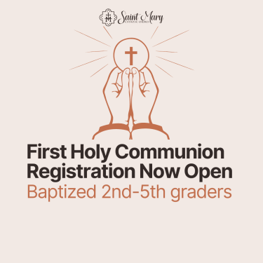 First Holy Communion Registration
